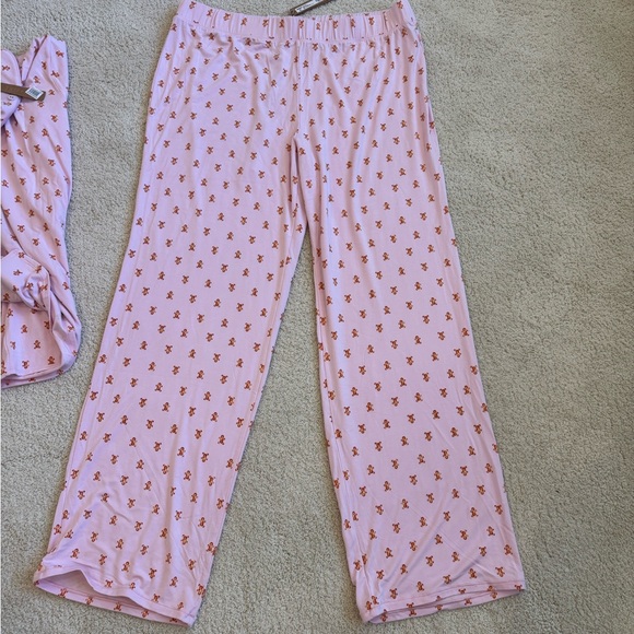 Skims Gingerbread Long Sleep Pajamas, Size XL - Picture 10 of 11